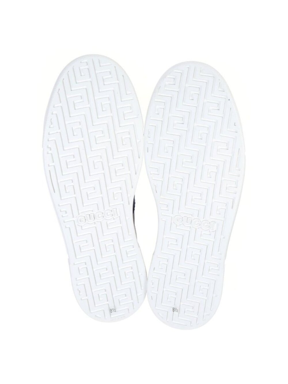 ★SOLD★ Gucci Ace Web Stripe GG Supreme Sneakers Navy - Picture 5 of 6